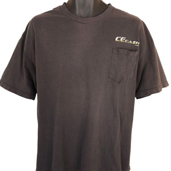 Vintage CE Cash T Shirt Mens Size XL Black Y2K Making Webmasters Millions Tech - Picture 2 of 8